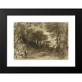 thumbnail image 2 of John Varley 14x11 Black Modern Framed Museum Art Print Titled - A Clearing in a Forest (Late 1830s), 2 of 5