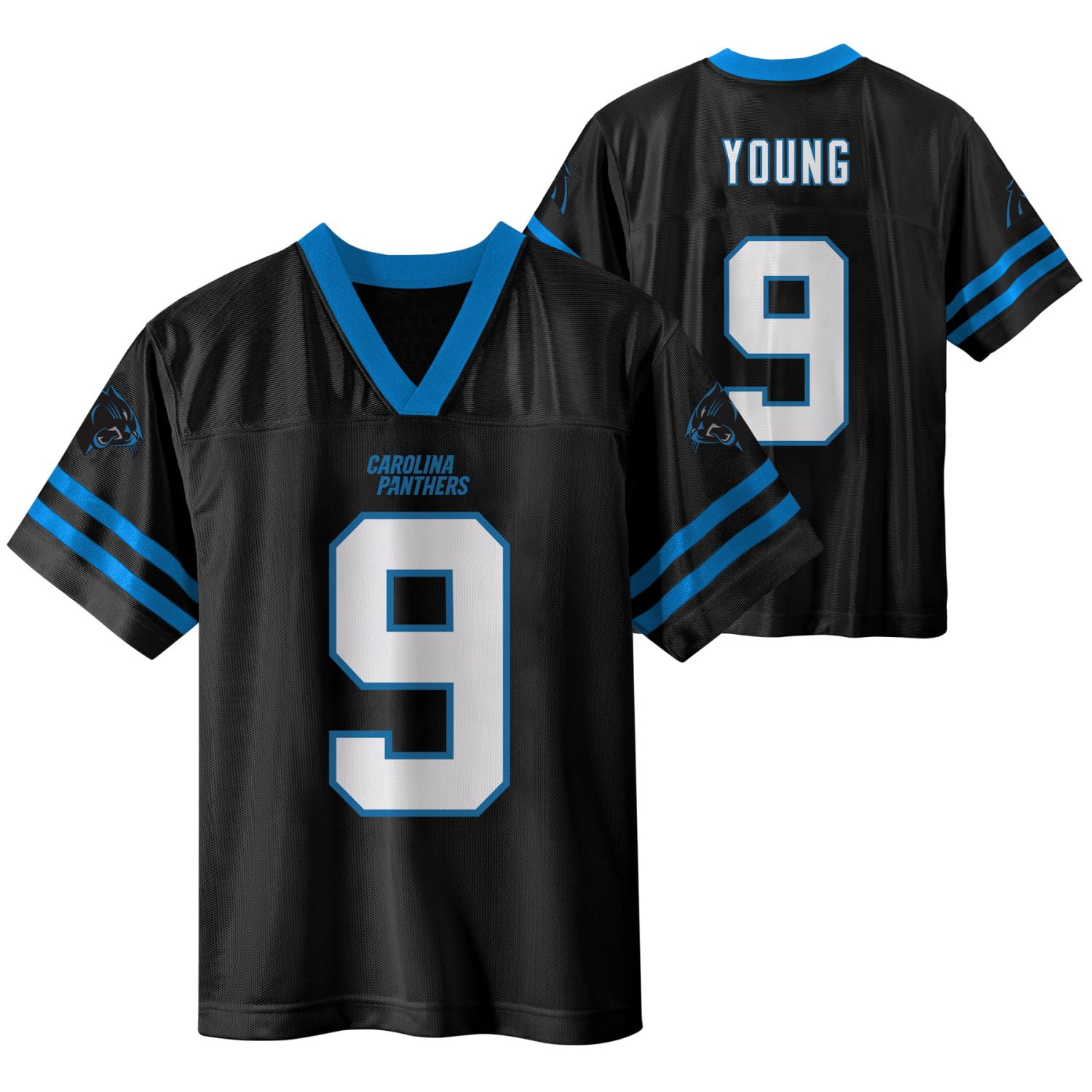 NFL CAROLINA PANTHERS Boys Jersey Game Day Fan Apparel -Young
