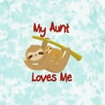 thumbnail image 4 of Inktastic My Aunt Loves Me Sloth Boys or Girls Toddler T-Shirt, 4 of 5