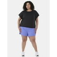 thumbnail image 2 of Avia Women's and Women's Plus Knit Tee with Cap Sleeves, Sizes XS-4X, 2 of 5