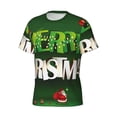 thumbnail image 3 of Rocae Merry Christmas for Men's Moisture-Wicking Crew Tee - T-Shirt for Sports, Outdoor Activities, and Casual WearSmall, 3 of 9