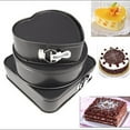 thumbnail image 4 of Xingzhi 3Pc Springform Pan set Nonstick Leakproof Cake Pan Bakeware Cheesecake Pan, 4 of 9