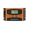 thumbnail image 1 of EeaseMX Controlador de carga solar MPPT de 50 A, 12 V, 24 V, LCD automático, doble USB, panel solar, batería, regulador fotovoltaico, temporizador incorporado., 1 of 7