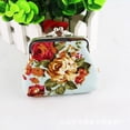 thumbnail image 2 of Women's Vintage Floral Change Coin Purse Hasp Clutch Bag Holder Small Wallet, 2 of 2
