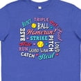 thumbnail image 4 of Inktastic Softball Word Salad with Softball and Hearts Youth T-Shirt, 4 of 5