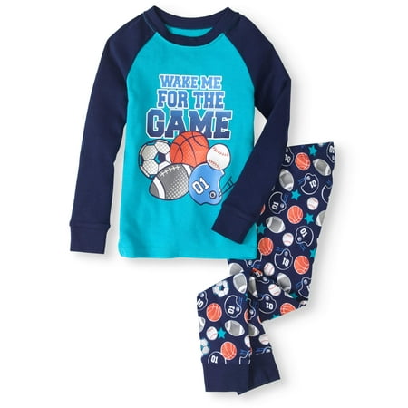 Toddler Boy Sports 2pc Tight Fit Full Sleeve Cotton Pajama Set