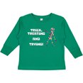 thumbnail image 3 of Inktastic Trick Treating and Trying Autism Awareness with Zombie Boys or Girls Long Sleeve Toddler T-Shirt, 3 of 5