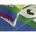 thumbnail image 4 of Ambesonne Pride Quilted Bedspread Set 3 Pcs, Grunge Flag Peace Word, King Size, Multicolor, 4 of 5