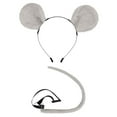 thumbnail image 1 of Juego de accesorios para disfraz de ratón 2 uds Orejas y Cola Fernando Gris, 1 of 8