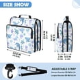 thumbnail image 3 of Zipper Binder with Shoulder Strap 2 inch 3 Ring Waterproof File Folder Organizer Bag 500 Sheet Cartoon Sea Animals, 3 of 8