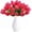 Red, variant on HAOSHICS 10PCS Artificial Tulips Fake Holland Tulip Real Touch Bouquet Flowers Latex Tulips for Wedding Home Hotel Party Garden Decor (Pink)