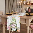 thumbnail image 2 of Table Runners 108 Inches Long Dress Scarves, Gnomes Easter Farmhouse Coffee/Dining/Kitchen Table Runner for Living Room, Eucalyptus Spring Floral Eggs Wooden 13x108 Inch, 2 of 9
