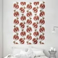 thumbnail image 1 of Fruits Tapestry, Pomegranate Flowering Blurry Watercolor Mediterranean Taste Shrub Image, Wall Hanging for Bedroom Living Room Dorm Decor, 60W X 80L Inches, Fuchsia Red Umber Rose, by Ambesonne, 1 of 2