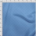 thumbnail image 4 of oneOone Velvet Medium Blue Fabric Asian Block Sewing Material Print Fabric By The Yard 58 Inch Wide, 4 of 5