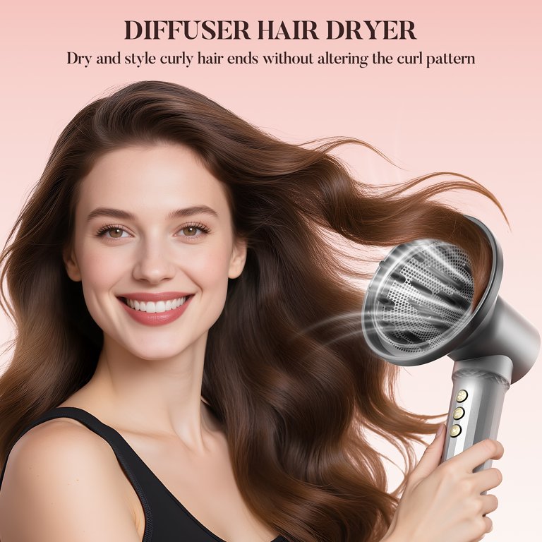 7 in 1 Hair Styler & Hair Dryer Brush, 110,000 RPM High-Speed Blow