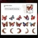 thumbnail image 4 of Retro Notebook Decoration Material Stickers DIY Decorative Sticker for Notebook Labels, Red Moon Butterfly, 4 of 5