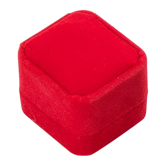 LAMIRO Gorgeous Velvet Ring Box Velvet Ring Gifts Box For Wedding Proposal Jewelry Storage Box Mini Jewelry Travel Case