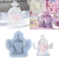 thumbnail image 2 of Milue Silicone Molds Love-heart Wing Tombstone Resin Shaker Filler Quicksand Mould, 2 of 11