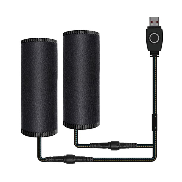 Manga De Empuñaduras Calefactables Empuñaduras calefactadas eléctricas 5V USB manillar más cálido cubierta de empuñadura piezas de motocicleta Tmvgtek Accesorios para autos y motos
