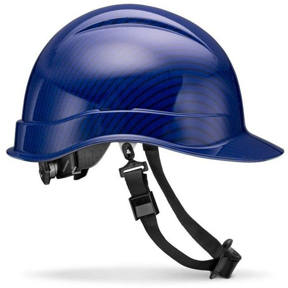 Acerpal 2CF30G Cap Style Beguiled Blue Carbon Fiber Design Gloss Finish Non-Vented Hard Hat