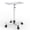 White, variant on TASALON Premium Rolling Salon Tray, Adjustable Height, Aluminum Trolley with Wheels for Salon, Tattoo, and Clinic Essentials - Silver
