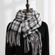 thumbnail image 4 of Bufanda de otoño invierno para mujer, bufanda Sugezi de flujo clásico, cálida bufanda a cuadros MFZFUKR CPB-YY184-2, 4 of 5