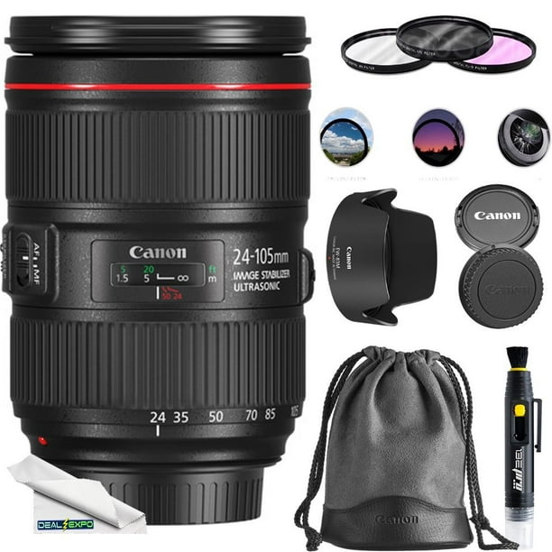 Canon EF 24105mm f/4L IS II USM Lens DeaLExpo Essential Kit