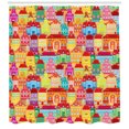 thumbnail image 3 of Ambesonne Urban Shower Curtain, Colorful Houses, 69"Wx70"L, Multicolor, 3 of 3