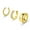 Gold, variant on Ydou Cuffs Earrings for Women Non Pierced Earrings, Clip on Cartilage Earrings Dainty 14K Gold Plated Cubic Zirconia Huggie Hoop Earring for Women Trendy Jewelry Set 3pcs