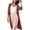 Brown, variant on Women's Long Cardigan Duster Open Front Lightweight Knit Sweater 3/4 Sleeve Casual Layering Piece Spring Fall Longline Coat