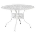 thumbnail image 6 of Afuera Living Traditional Aluminum Outdoor Dining Table in White, 6 of 6