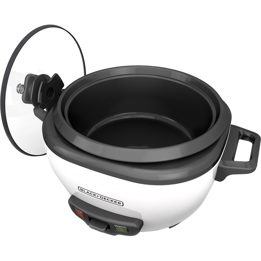 BLACK+DECKER 3-Cup Electric Rice Cooker with Keep-Warm Function, White, RC503 - image 3 of 7