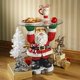 thumbnail image 3 of Adorno de resina para mesa navideña con tapa de vidrio escultural de Papá Noel, decoración para el hogar y la sala de estar, artesanía casera para mesa navideña, 3 of 4