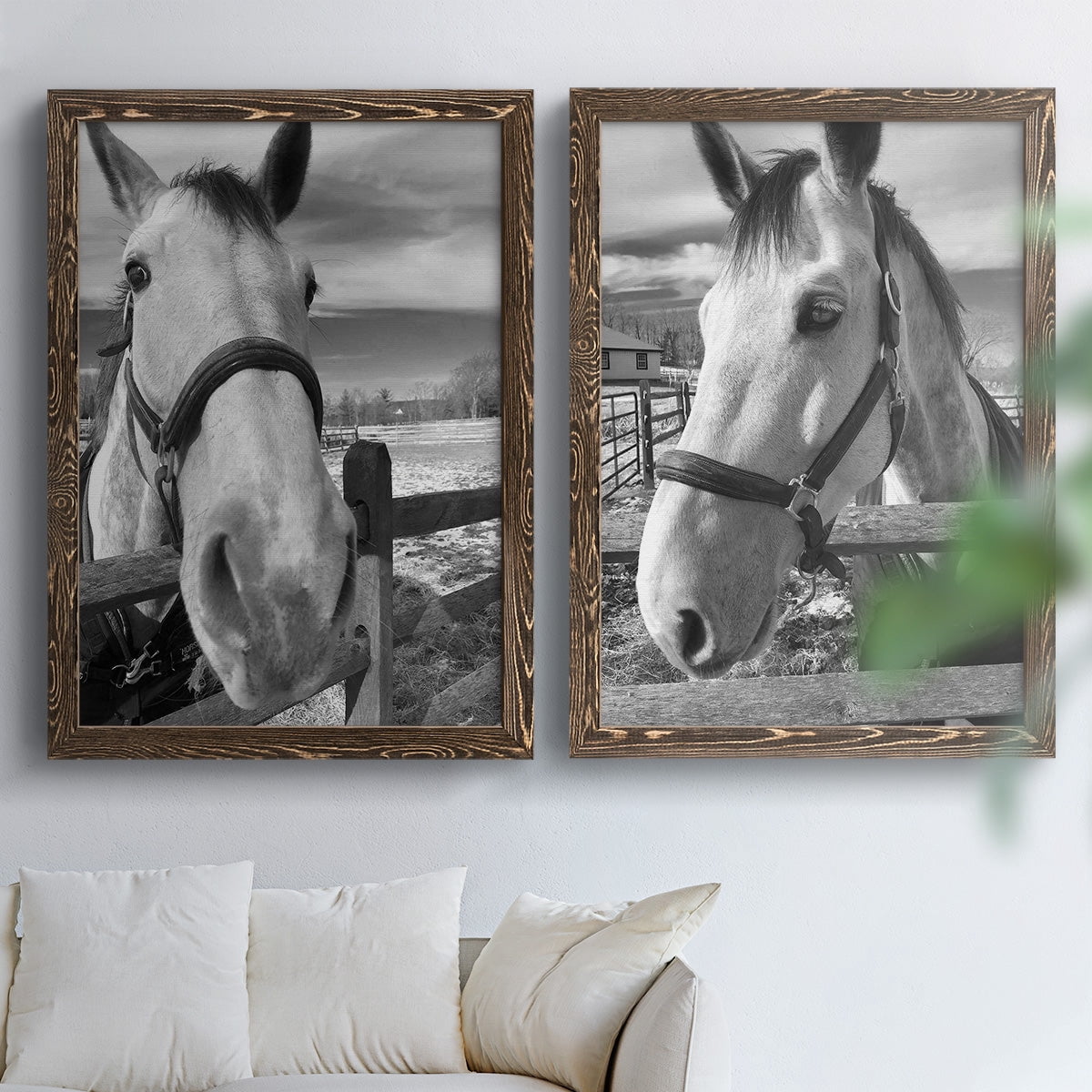 Caen - Premium Framed Canvas 2 Piece Set - Ready to Hang