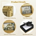 thumbnail image 4 of 4 Pcs Vintage Picture Frames, Golden Embossed Antique Picture Frames, Baroque Mini Photo Frames, Collage Wall Mount & Tabletop Photo Display for Gallery Home Decor, 4 of 6
