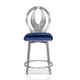thumbnail image 2 of Furniture of America Harper Metal Counter Stool-Set of 2, Navy, 24-in, 2 of 4