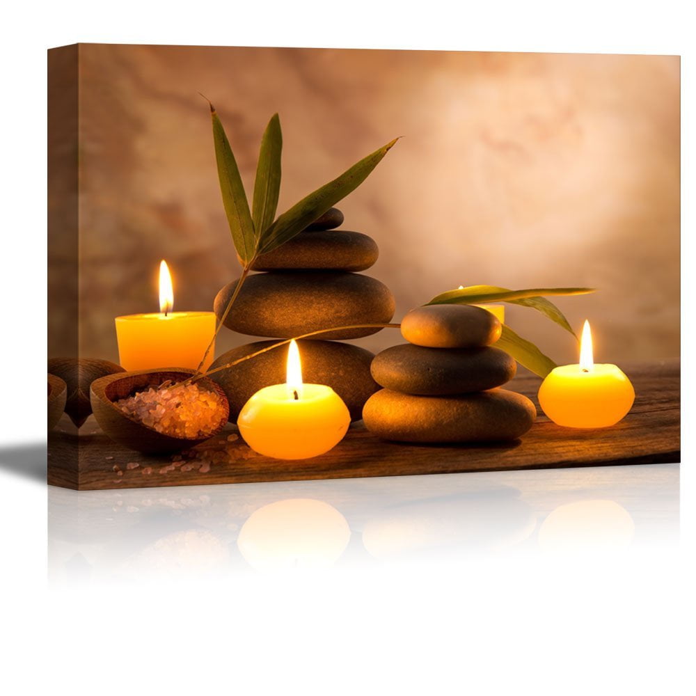 Wall26 Aromatic Candles And Zen Stones Canvas Art Wall Decor 16 X 24 Walmart Com Walmart Com