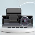 thumbnail image 1 of Videocámara automática del coche del G-Sensor 4K+1080P de la cámara de vídeo de 3 lentes con la tarjeta SD de 64GB/128GB, 1 of 9