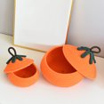 thumbnail image 4 of Halloween Pumpkin Basket with Lid 2025 - Orange Woven Treat Bucket for Candy Storage, Trick or Treat Basket for Kids, Festive Fall & Christmas Decor, 4 of 5