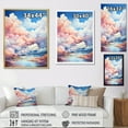 thumbnail image 4 of Designart "Minimalist Horizon: Clouds Caress I" Minimalism Floater Framed Wall Art Prints, 4 of 5