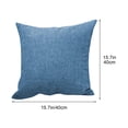 thumbnail image 3 of Lilixerw 2 PCS Cotton and Linen Throw Pillow Covers 15.7 x 15.7 inch,Decorative Comfortable Breathable Soft Square Cushion Cases for Sofa Bed Living Room Home, 3 of 6