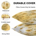 thumbnail image 4 of Waterproof Throw Pillow Covers Set of 2, 16x16 Inch Yellow Sunflowers Decorative Pillowcases Outdoor Pillow Slip Cushion Covers Set for Couch Tent Watercolor Gradient Flowers Floral, 4 of 7