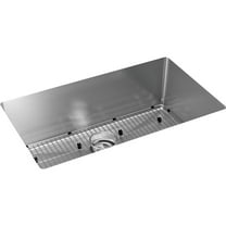 Elkay Crosstown 16 Gauge Stainless Steel, 30-1/2" x 18-1/2" x 10" Single Bowl Undermount Sink Kit