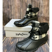 Gypsy Jazz "Slush" Black Plaid Snow Boots