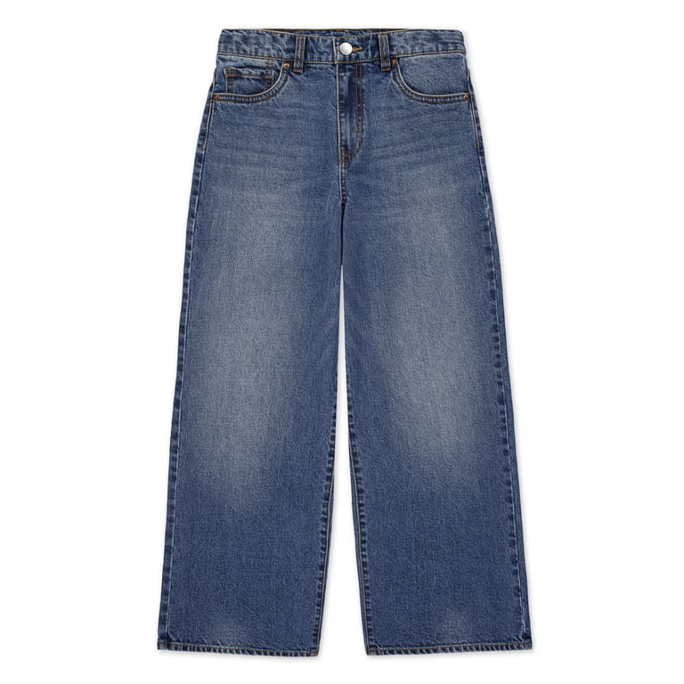 Levi Strauss Signature Girls' Baggy Wide Leg Jeans, Sizes 2T-18