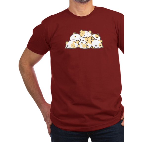 CafePress - Kawaii Hamster Pile T Shirt - Men's Fitted T-Shirt
