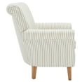 thumbnail image 6 of SAFAVIEH Hazina Modern Style Club Chairs, Beige Stripe (30 in. W x 32.8 in. D x 35.4 in. H), 6 of 12
