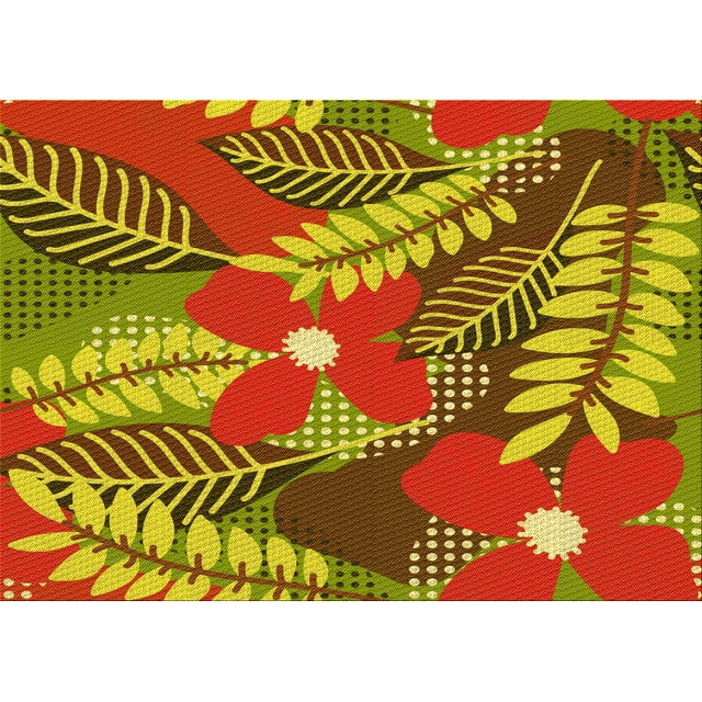 Ahgly Company Indoor Rectangle Patterned Cookie Brown Area Rugs, 2' x 4'