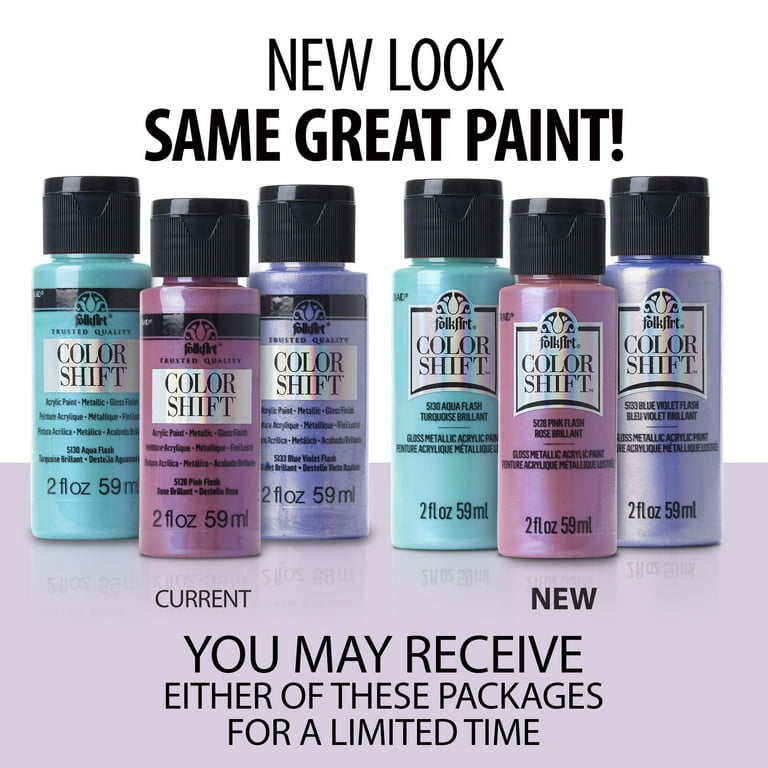 FolkArt Color Shift Acrylic Craft Paint Pastel Purple 2 fl oz