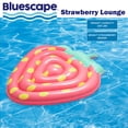 thumbnail image 4 of Bluescape Strawberry Lounge Inflatable Swimming Pool Float, Red, Age 9 Years & Up, Unisex, 4 of 6